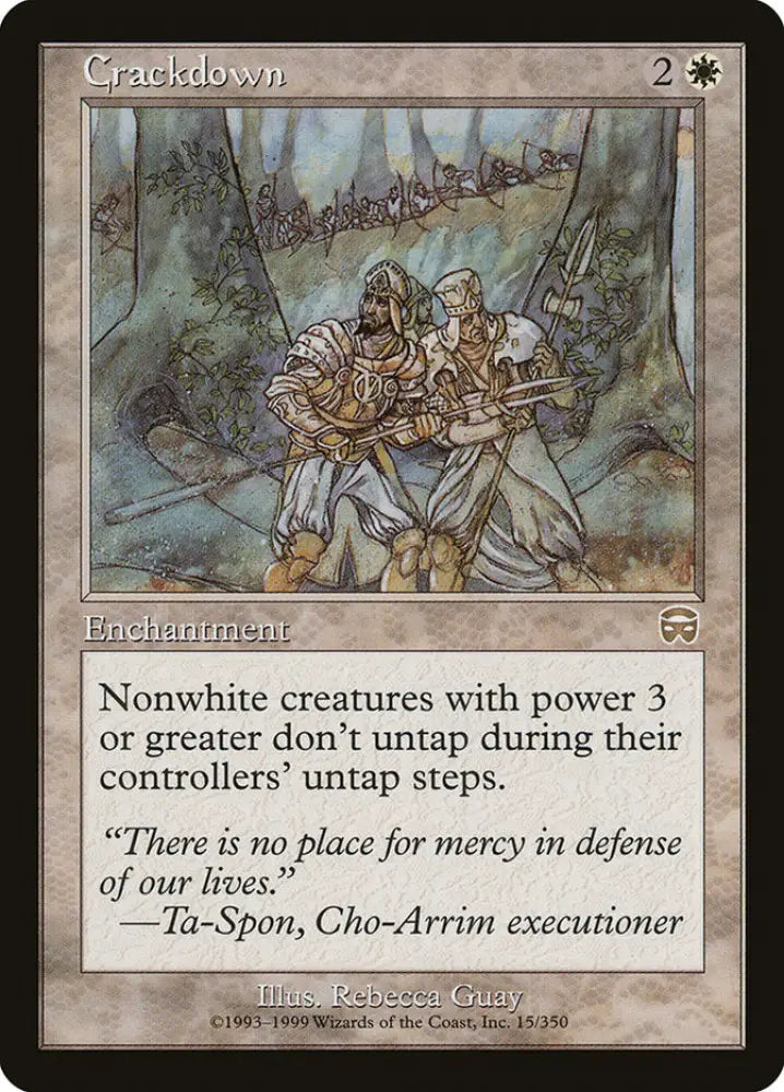 Crackdown [Mercadian Masques] - MTG Single