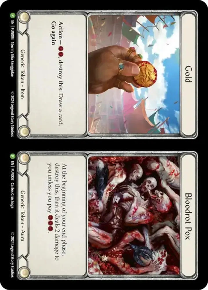 Cracker Bauble // Gold and Bloodrot Pox [LGS360-FUN003] (Promo) - Flesh And Blood Single