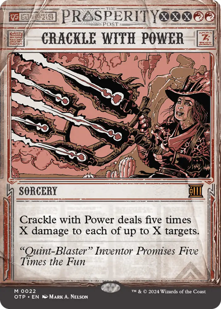 Crackle with Power [Outlaws of Thunder Junction: Breaking News] - MTG Single