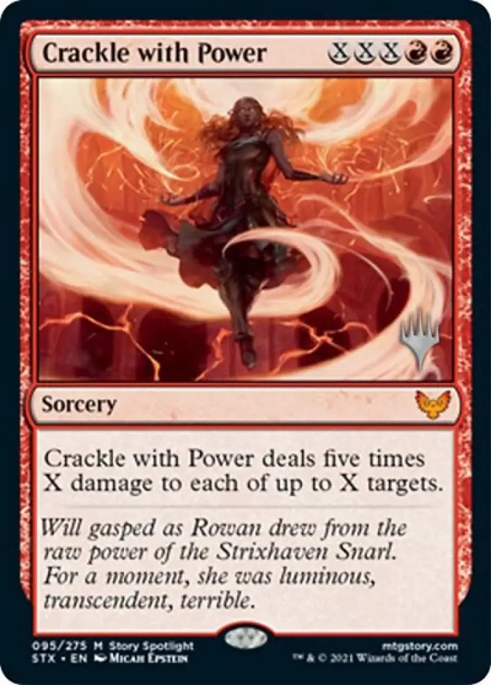 Crackle with Power (Promo Pack) [Strixhaven: School of Mages Promos] - MTG Single