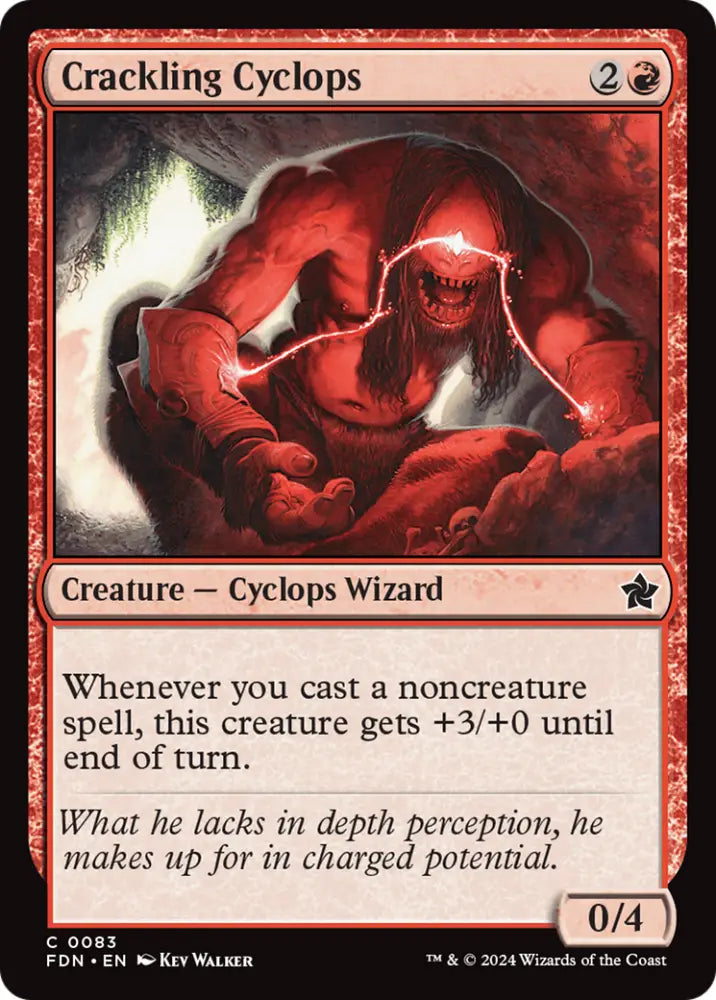 Crackling Cyclops [Foundations] - MTG Single