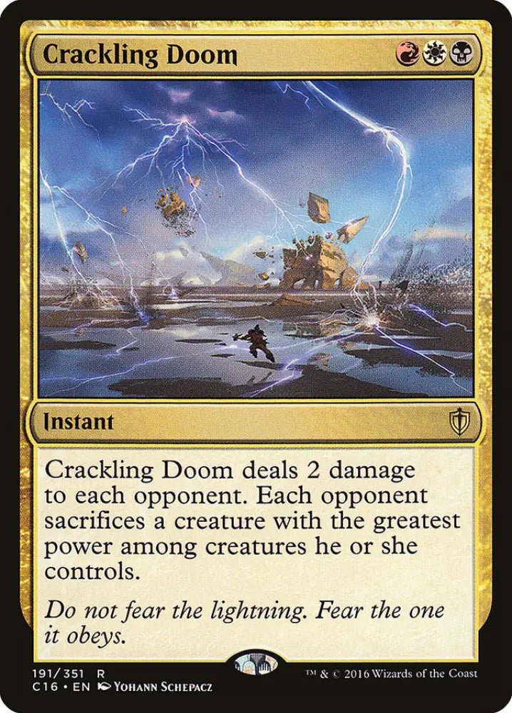 Crackling Doom [Commander 2016] - MTG Single