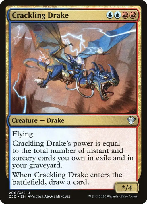 Crackling Drake [Commander 2020] - MTG Single