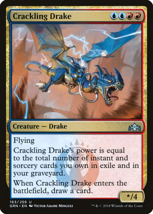 Crackling Drake [Guilds of Ravnica] - MTG Single