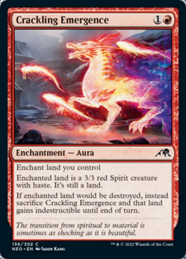 Crackling Emergence [Kamigawa: Neon Dynasty] - MTG Single