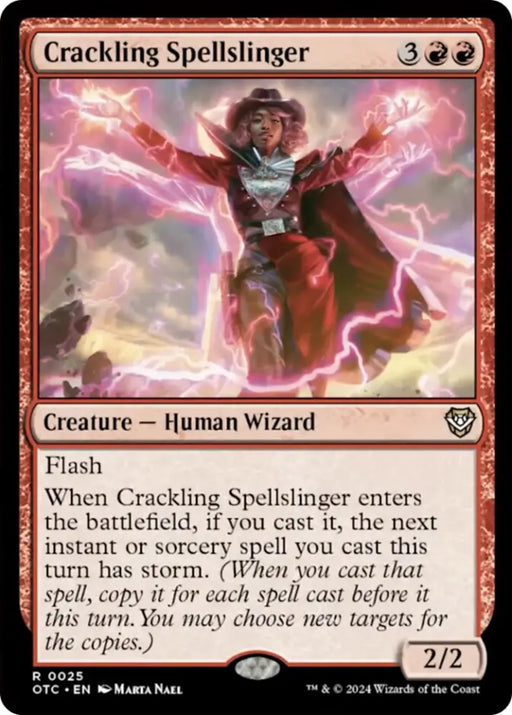 Crackling Spellslinger [Outlaws of Thunder Junction Commander] - MTG Single