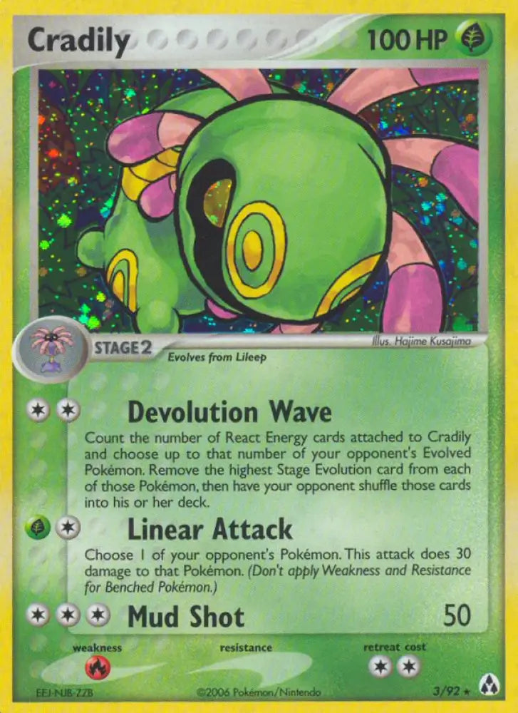 Cradily (3/92) [EX: Legend Maker] - Pokemon Single