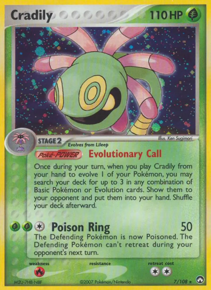 Cradily (7/108) [EX: Power Keepers] - Pokemon Single