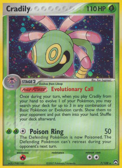 Cradily (7/108) [EX: Power Keepers] - Pokemon Single
