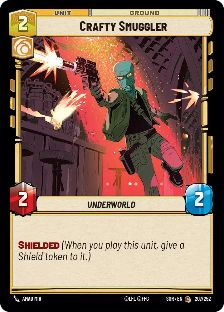 Crafty Smuggler (207/252) [Spark of Rebellion] - Star Wars: Unlimited Single