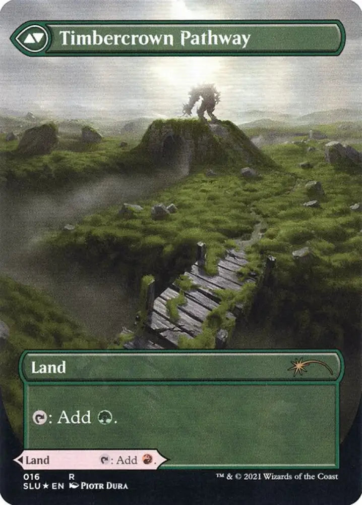 Cragcrown Pathway (Borderless) (16) [Secret Lair Series] [Borderless] Reverse