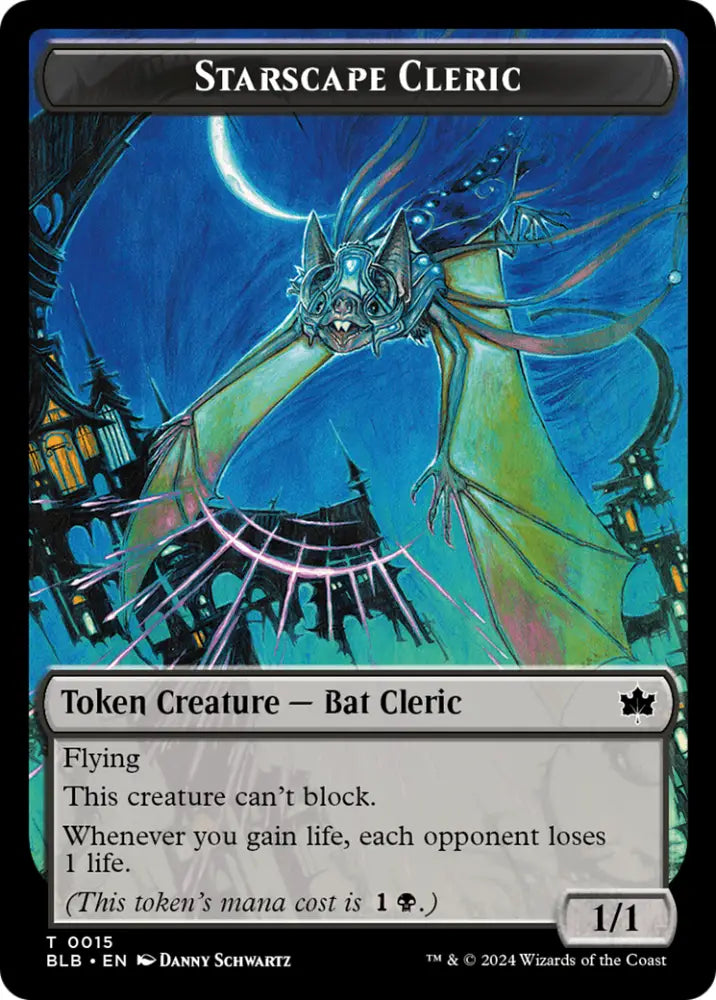 Cragflame // Starscape Cleric Double-Sided Token [Bloomburrow Tokens] - MTG Single