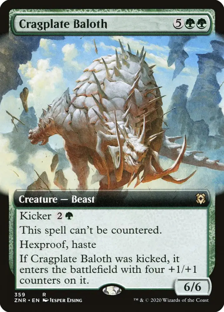 Cragplate Baloth (Extended Art) [Zendikar Rising] - MTG Single