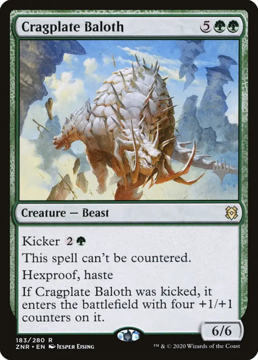 Cragplate Baloth (Promo Pack) [Zendikar Rising Promos] - MTG Single