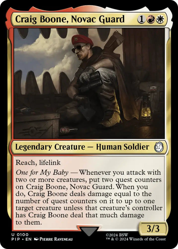 Craig Boone Novac Guard [Fallout] - MTG Single