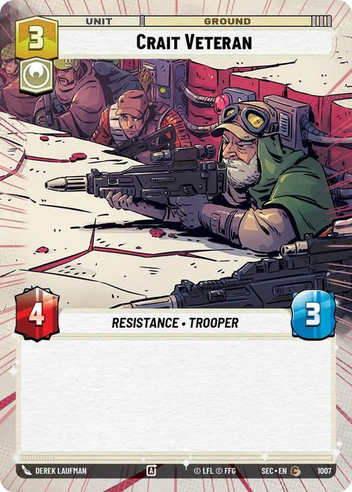 Crait Veteran (Hyperspace Foil) (1007) [Secrets of Power]