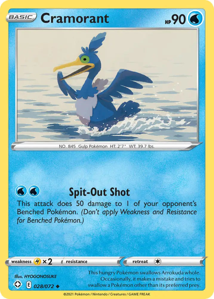 Cramorant (028/072) [Sword & Shield: Shining Fates] - Pokemon Single