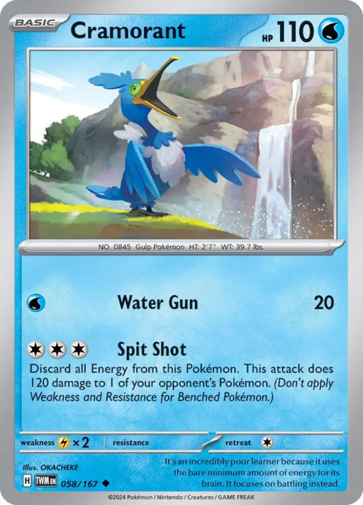 Cramorant (058/167) [Scarlet & Violet: Twilight Masquerade] - Pokemon Single