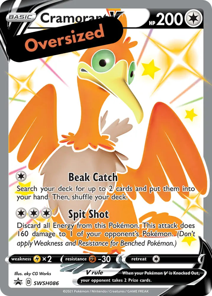 Cramorant V (SWSH086) (Jumbo Card) [Sword & Shield: Black Star Promos] - Pokemon Single