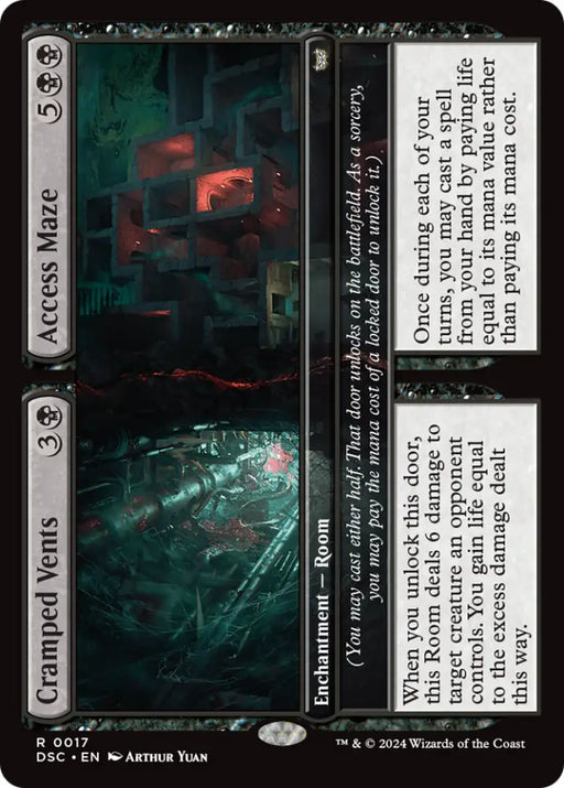 Cramped Vents // Access Maze [Duskmourn: House of Horror Commander] - MTG Single