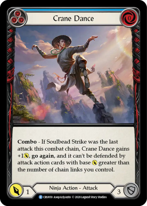 Crane Dance (Blue) [Crucible of War 1st Edition] 1st Edition Normal - Flesh And Blood Single