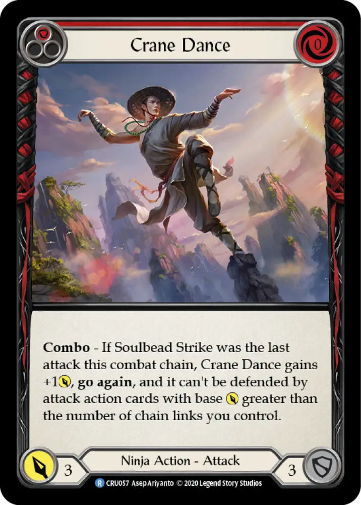 Crane Dance (Red) [Crucible of War 1st Edition] 1st Edition Normal - Flesh And Blood Single