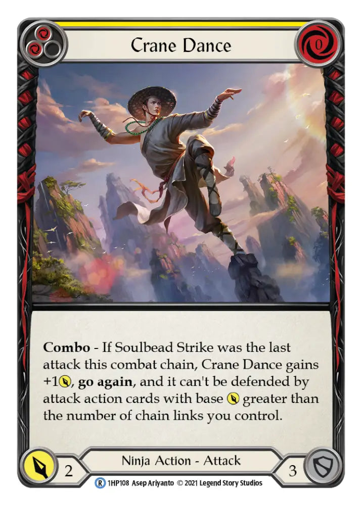 Crane Dance (Yellow) [1HP108] (History Pack 1) - Flesh And Blood Single