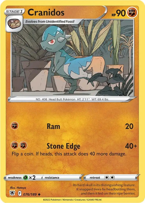 Cranidos (076/189) [Sword & Shield: Astral Radiance] - Pokemon Single