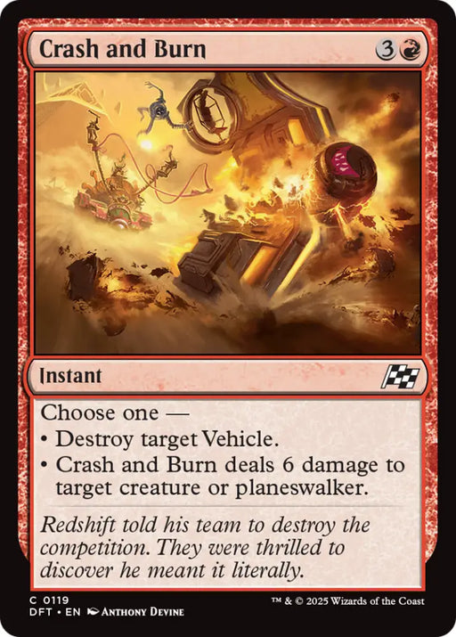 Crash and Burn [Aetherdrift] - MTG Single