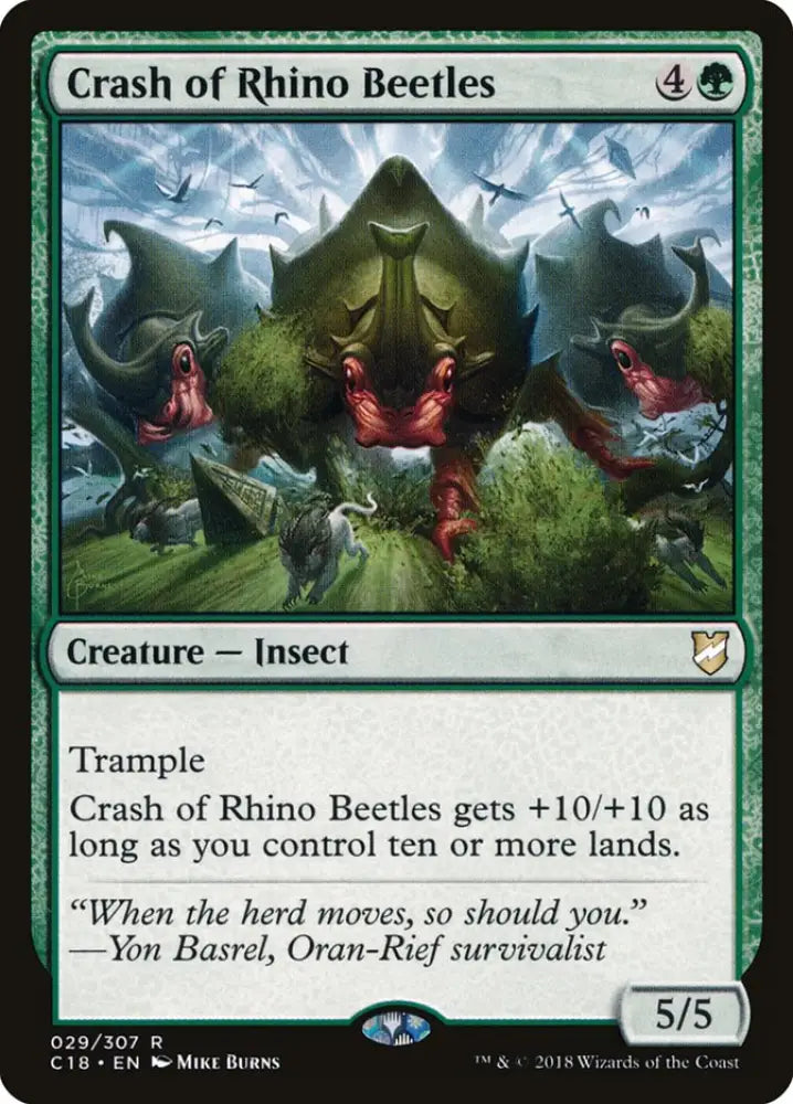 Crash of Rhino Beetles [Commander 2018] - MTG Single