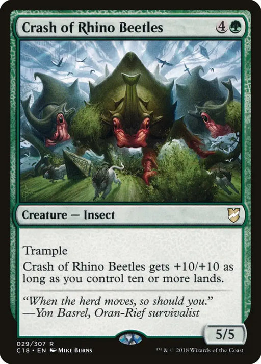 Crash of Rhino Beetles [Commander 2018] - MTG Single