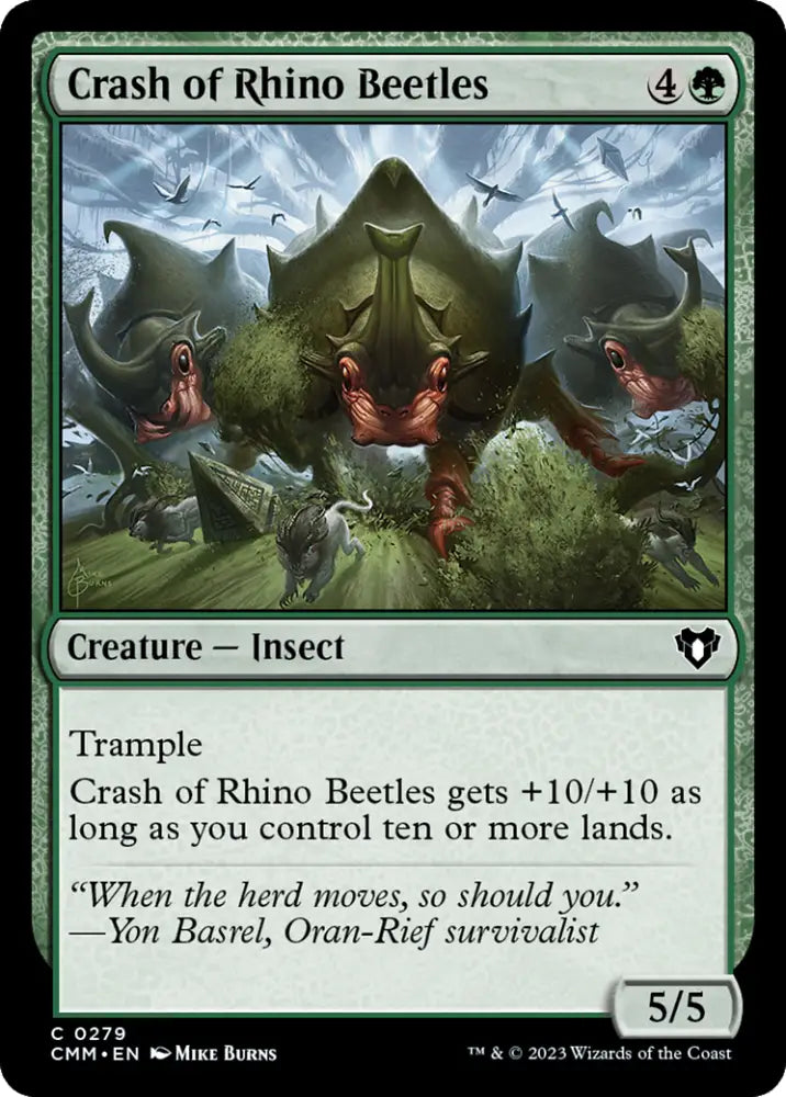 Crash of Rhino Beetles [Commander Masters] - MTG Single