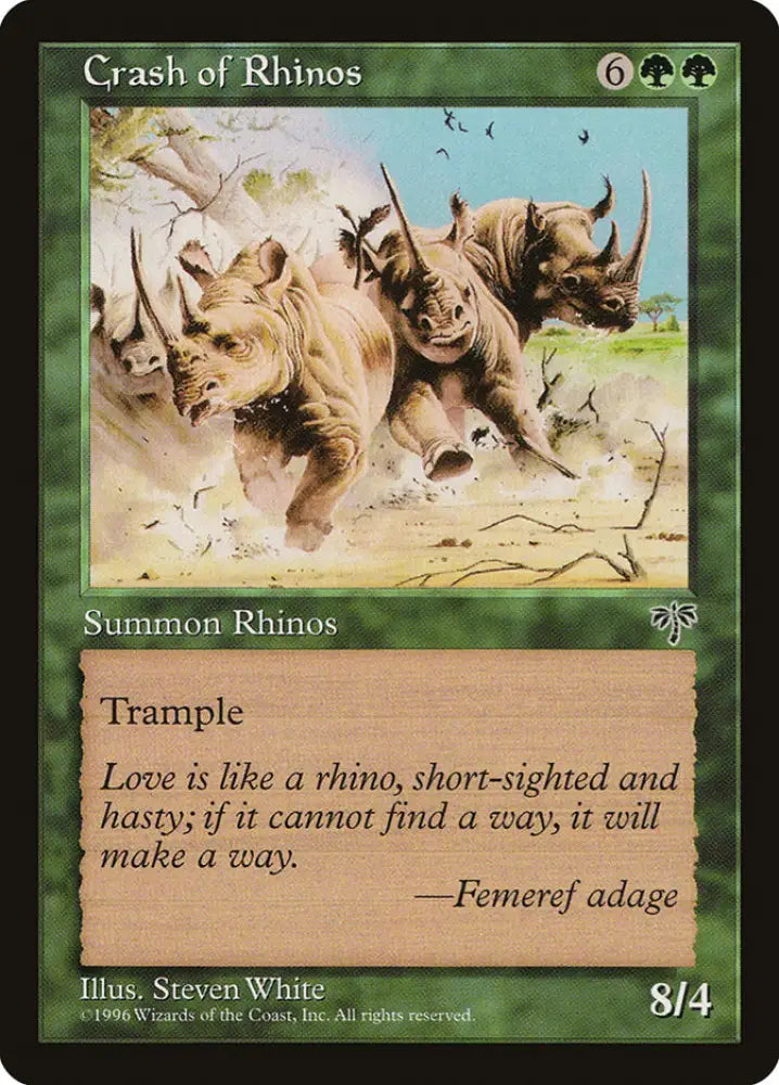 Crash of Rhinos [Mirage] - MTG Single