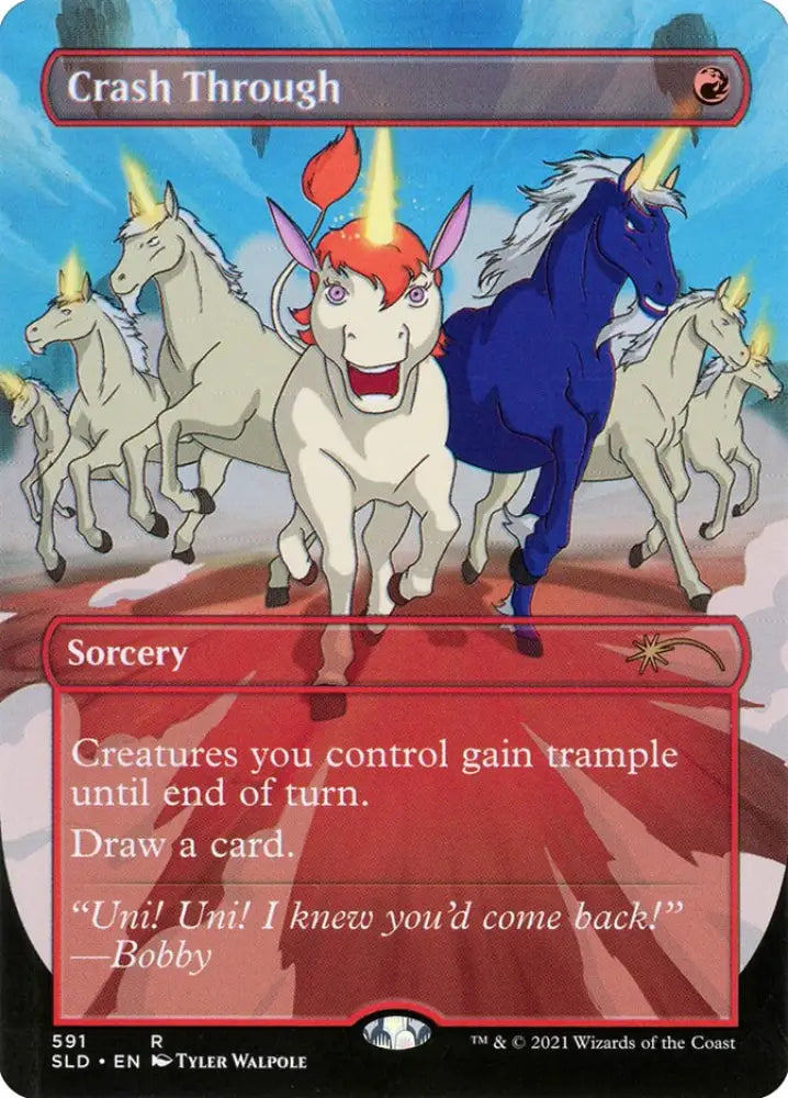 Crash Through (Borderless) [Secret Lair Drop Promos] - MTG Single