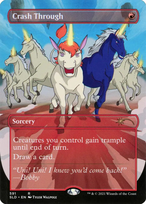 Crash Through (Borderless) [Secret Lair Drop Promos] - MTG Single