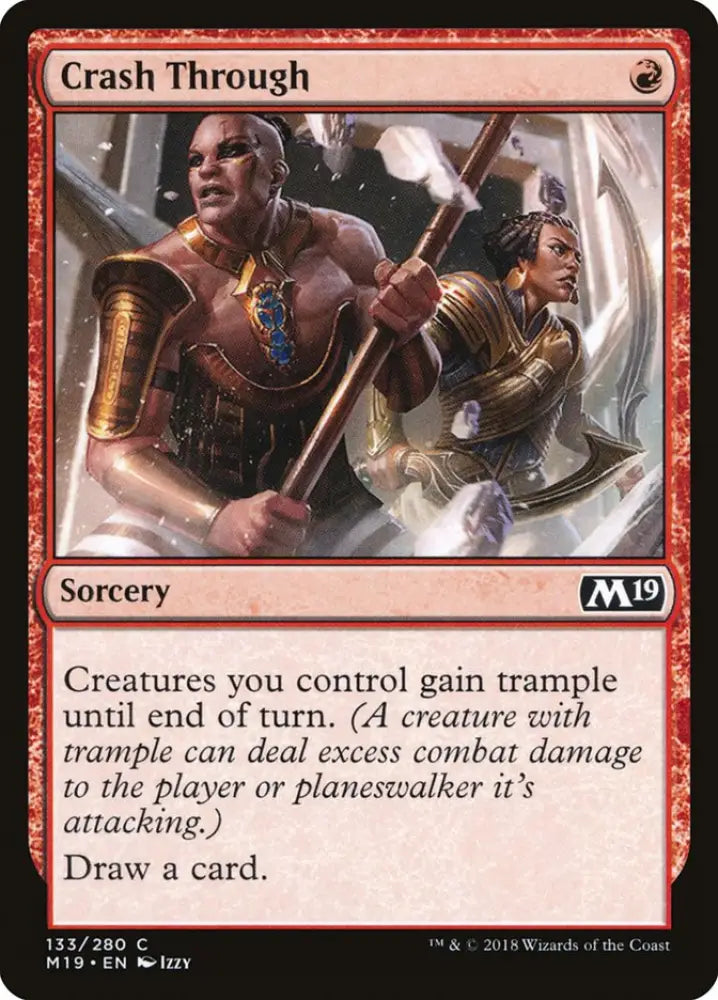 Crash Through [Core Set 2019] - MTG Single