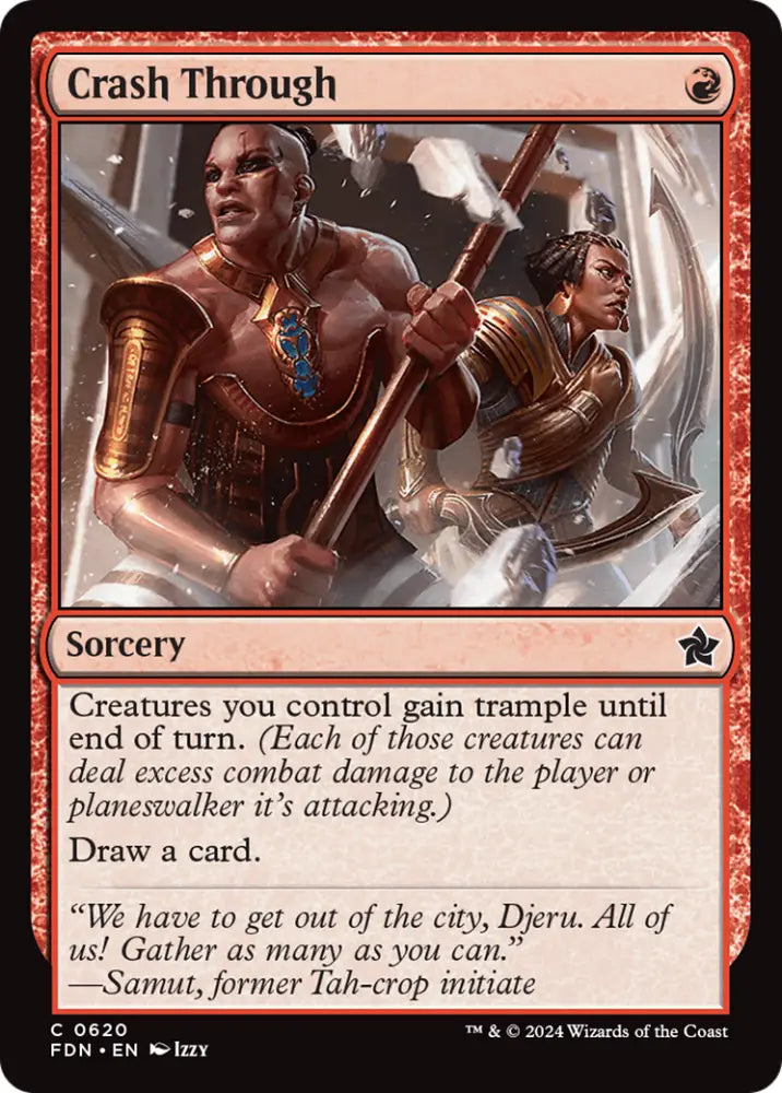 Crash Through [Foundations] - MTG Single