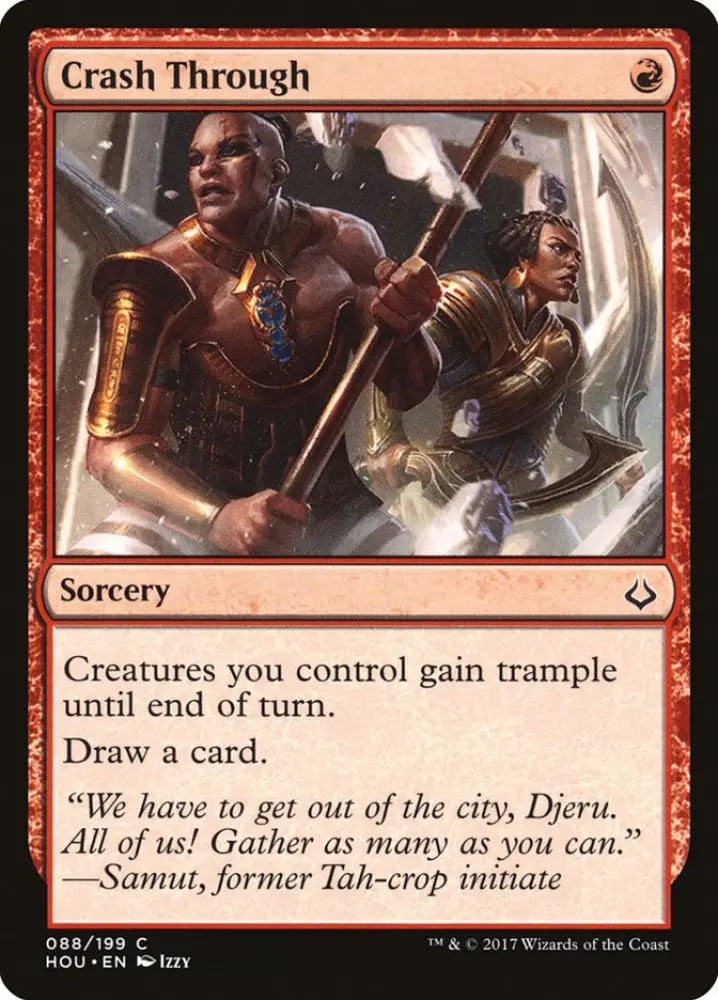 Crash Through [Hour of Devastation] - MTG Single