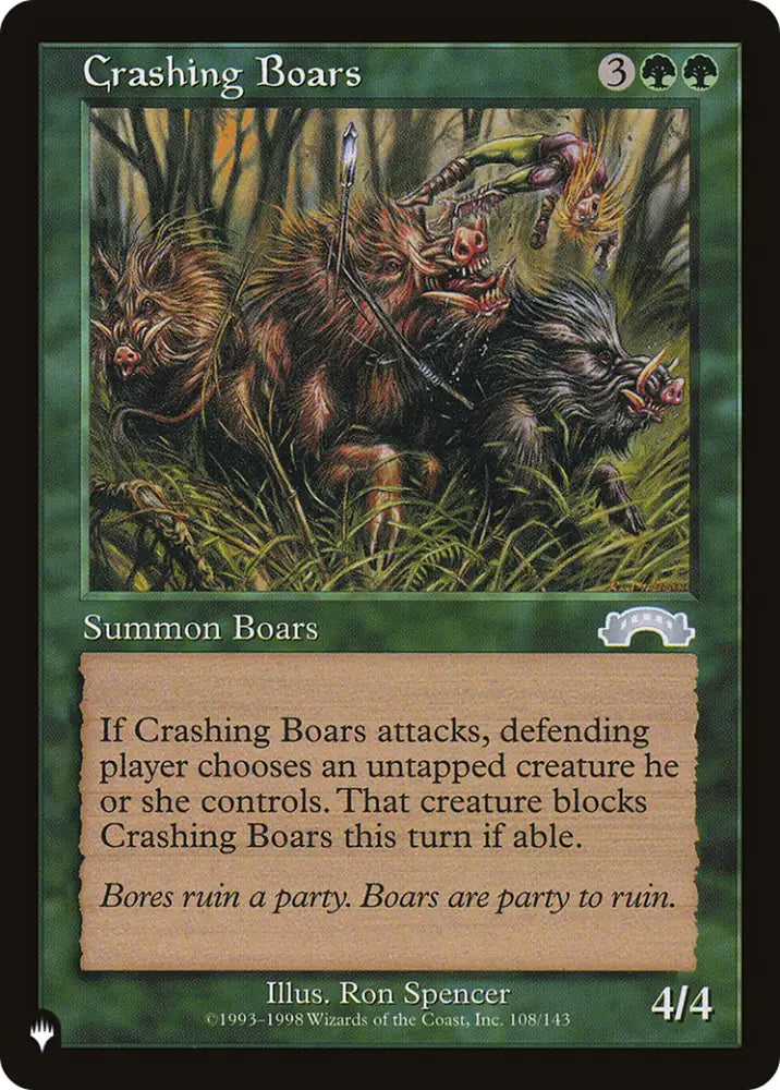 Crashing Boars [The List] - MTG Single