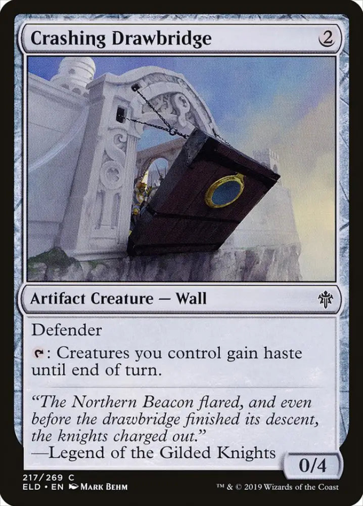 Crashing Drawbridge [Throne of Eldraine] - MTG Single