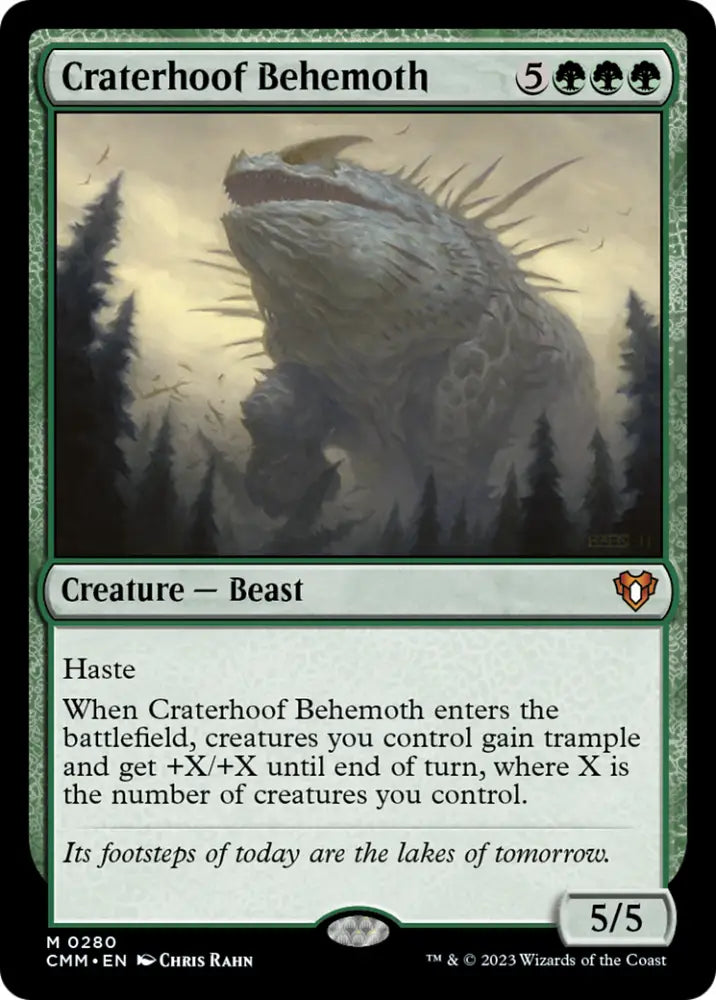 Craterhoof Behemoth [Commander Masters] - MTG Single