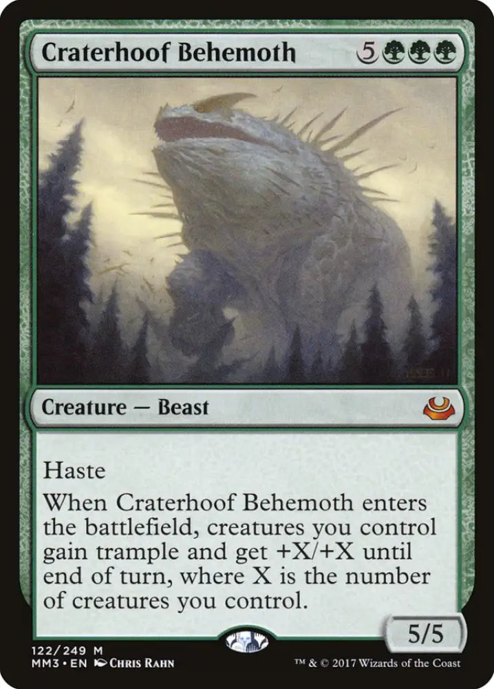 Craterhoof Behemoth [Modern Masters 2017] - MTG Single