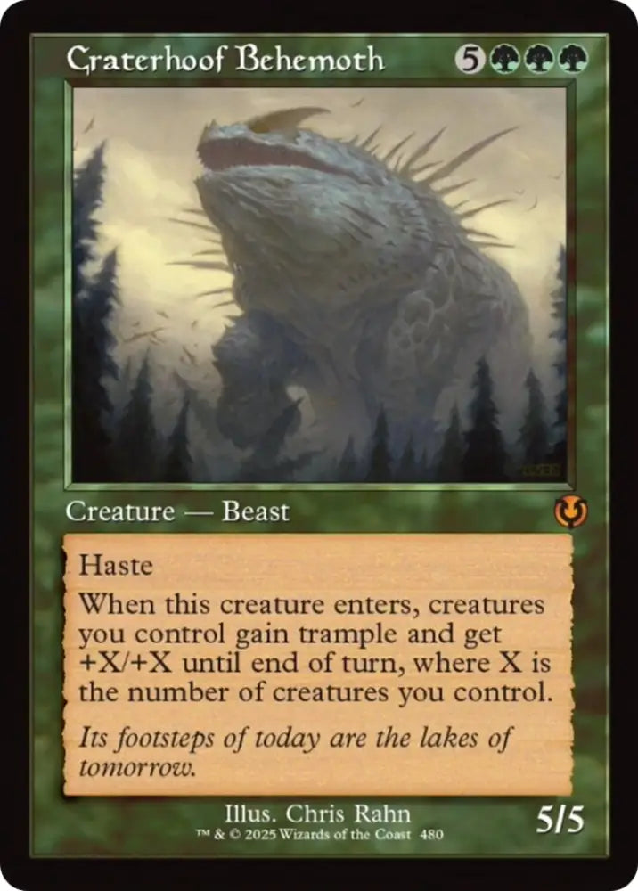 Craterhoof Behemoth (Retro Frame) [Innistrad Remastered] - MTG Single
