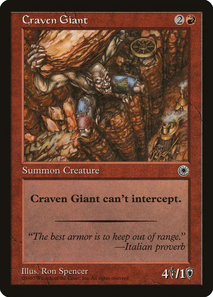 Craven Giant [Portal] - MTG Single