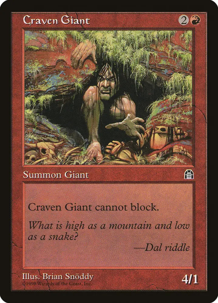 Craven Giant [Stronghold] - MTG Single