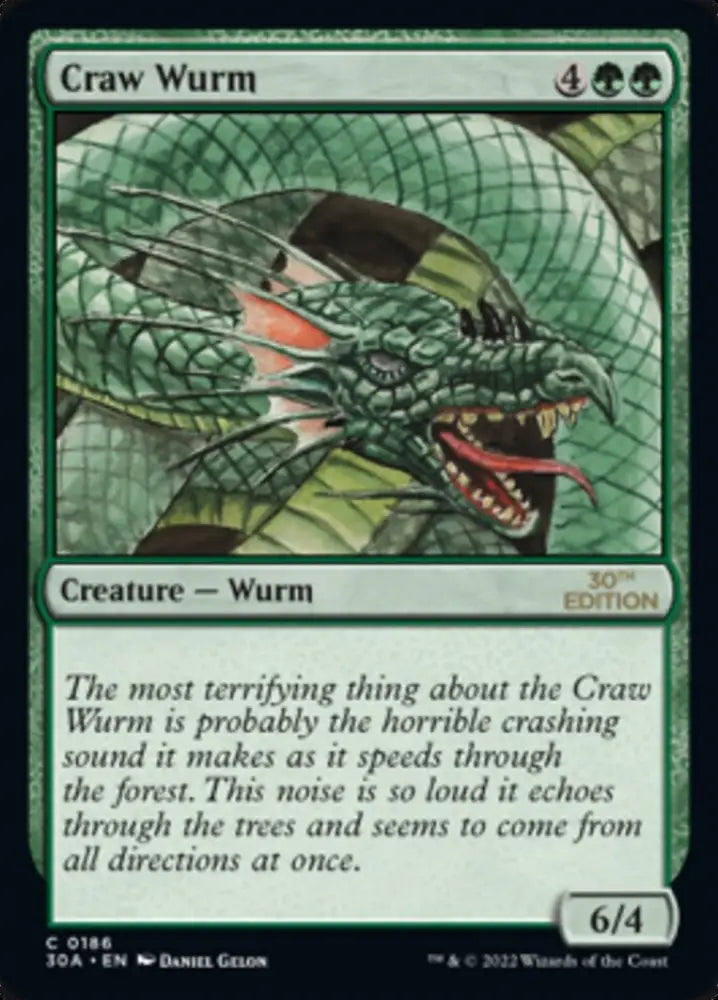 Craw Wurm [30th Anniversary Edition] - MTG Single