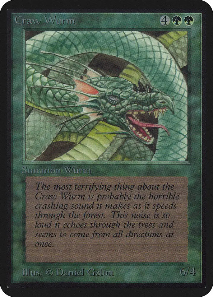 Craw Wurm [Alpha Edition] - MTG Single