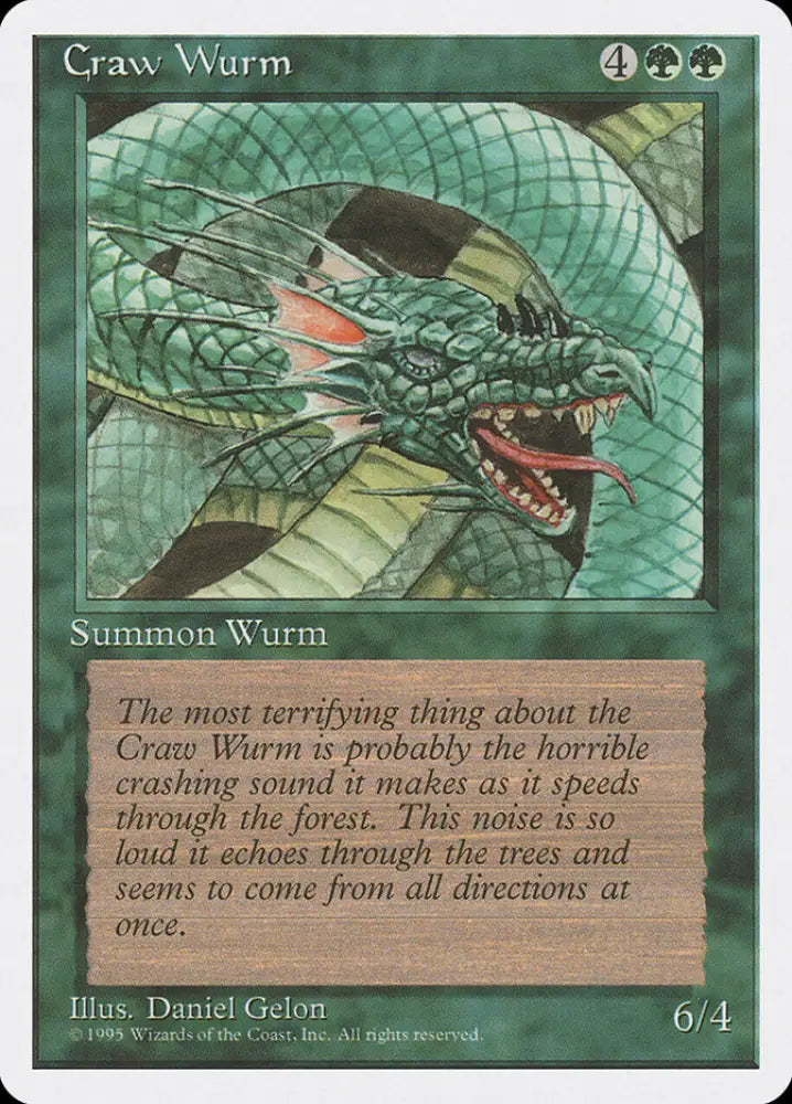 Craw Wurm [Fourth Edition] - MTG Single