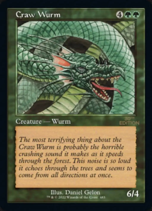 Craw Wurm (Retro) [30th Anniversary Edition] - MTG Single