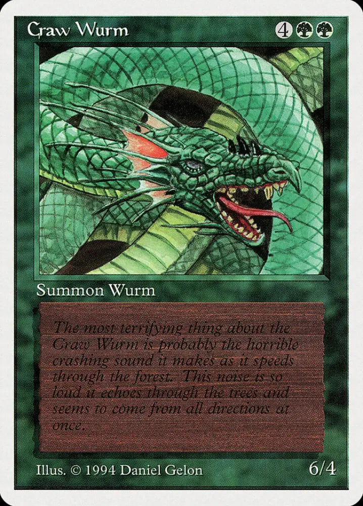 Craw Wurm [Summer Magic / Edgar] - MTG Single